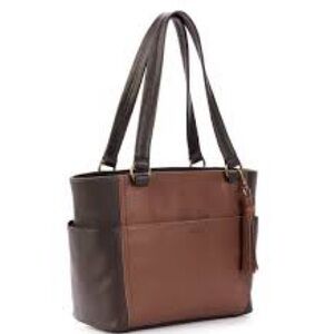 The Sak Ashby Satchel Two-Toned Leather Purse